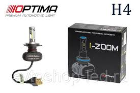 H4 Optima LED i-ZOOM, Seoul-CSP, White, 9-32V 